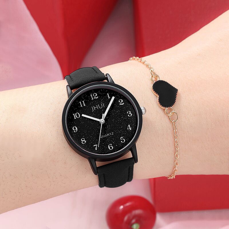 Đồng Hồ Quartz Dây Da Cho Nữ