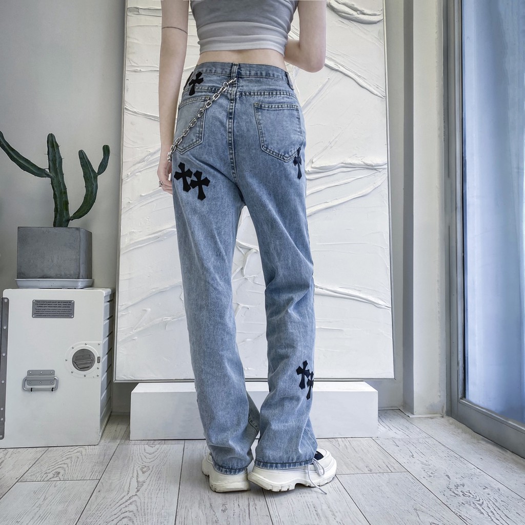 [Babe I'm Real] Quần Jeans Chrome Heart FW20 ( Full Tag, mac,... )