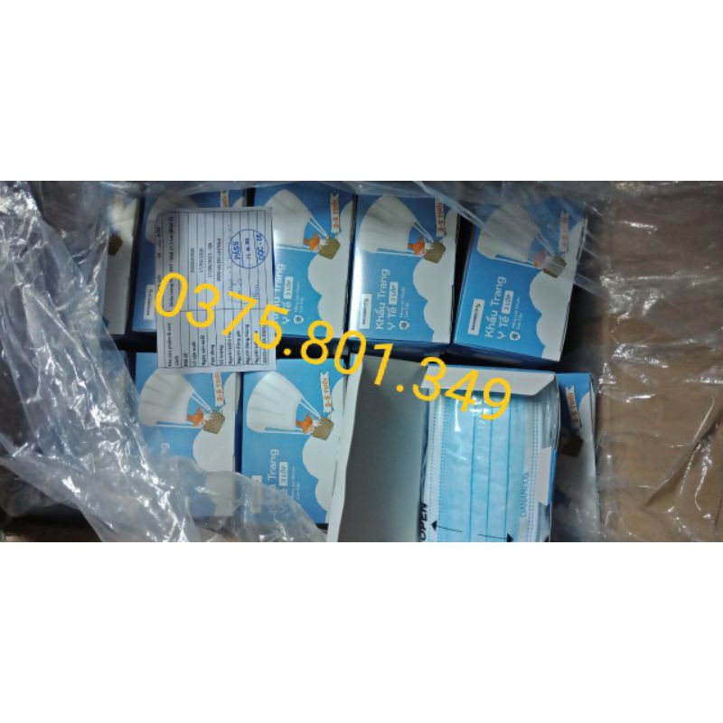 Khẩu trang y tế trẻ em Danameco từ 2 đến 5 tuổi. 1 hộp 50 cái màng lọc cao cấp | BigBuy360 - bigbuy360.vn