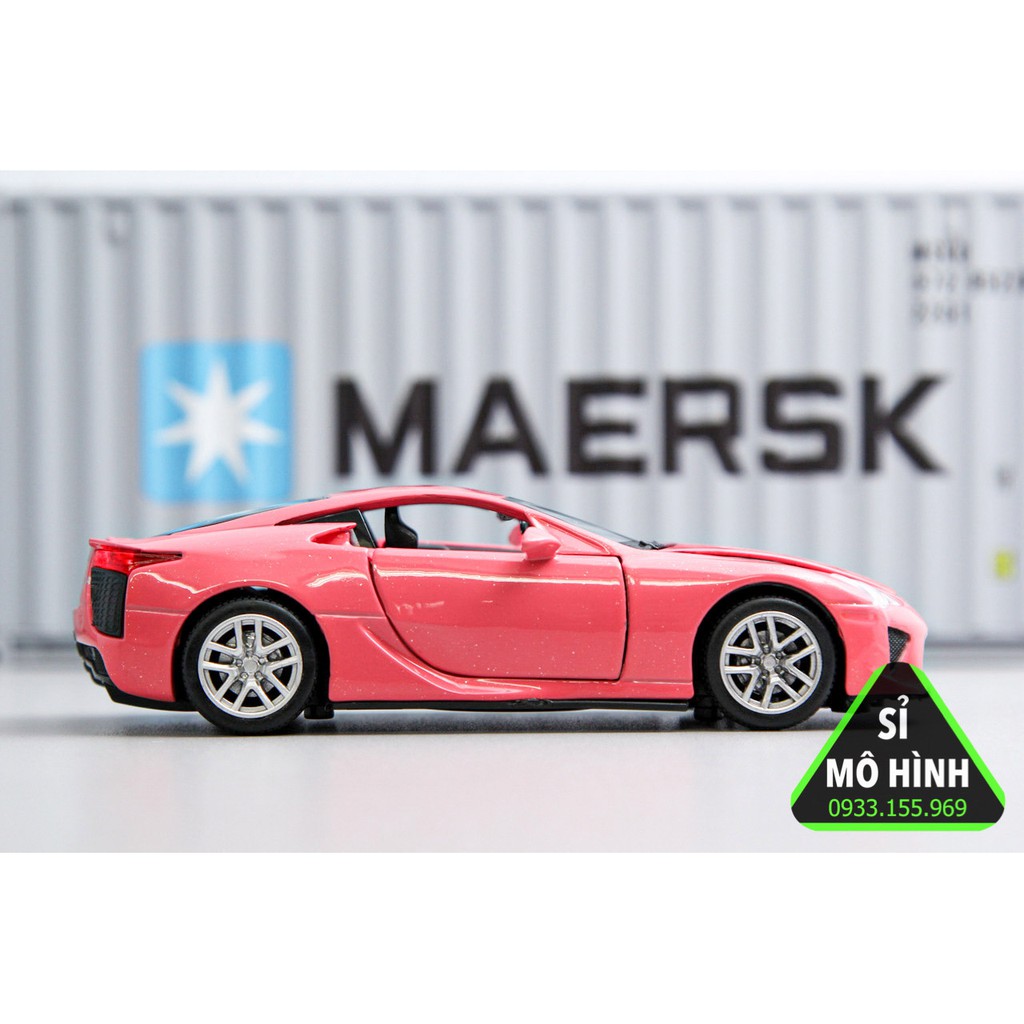 [ Sỉ Mô Hình ] Xe mô hình siêu xe Lexus LFA 1:32 Hồng