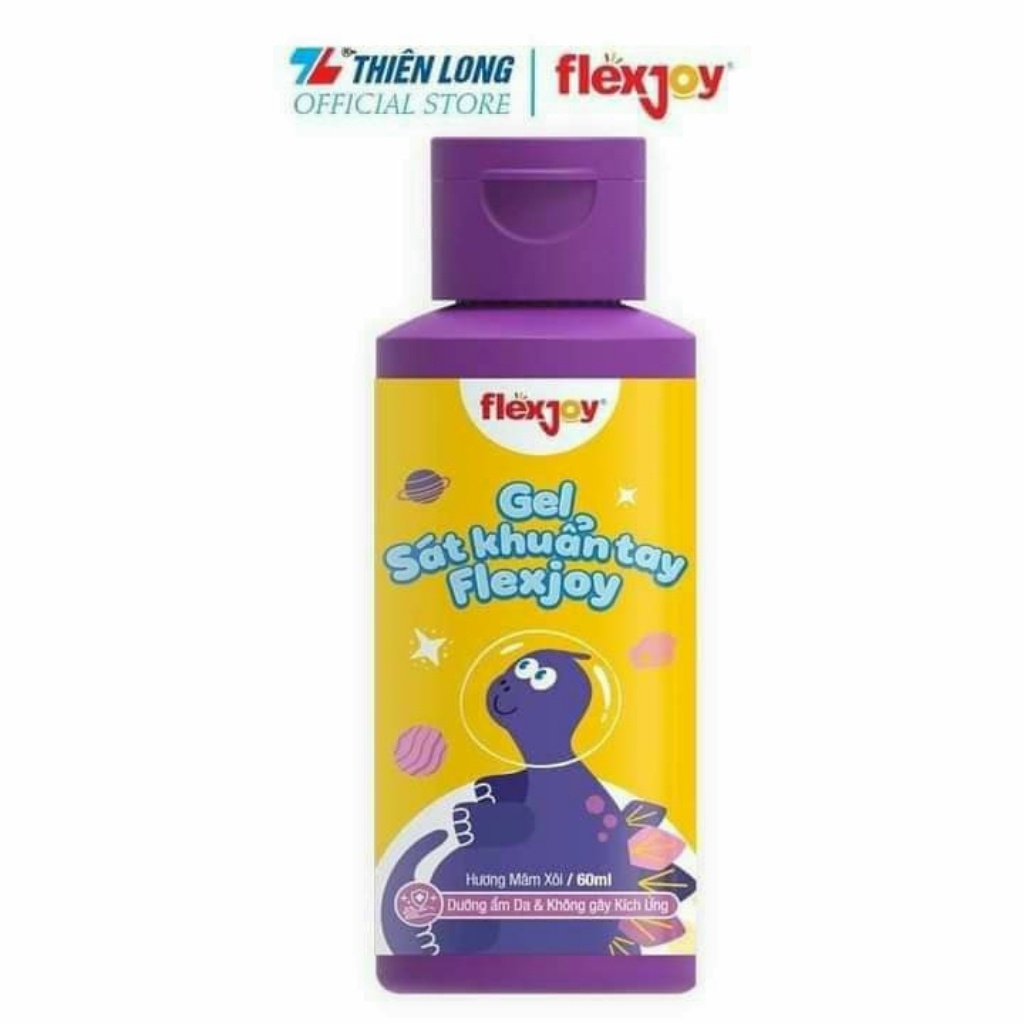 Nước rửa tay khô- sát khuẩn tay Flexjoy an toàn cho da nhiều mùi hương cho bé chai 60ml - Sản phẩm của Thiên Long