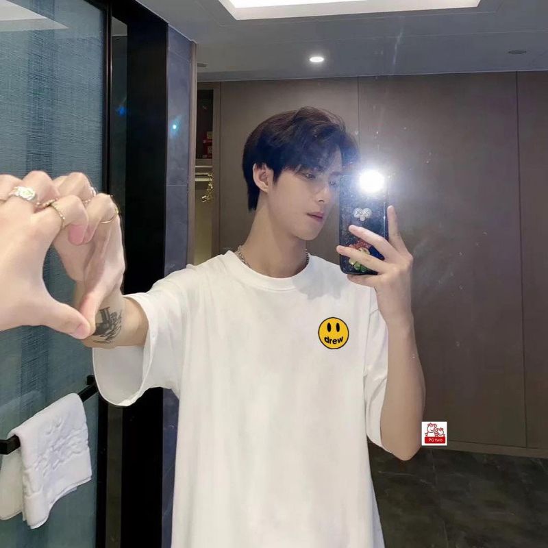 Áo thun❤ Có size tay lỡ mặt cười drew🥰