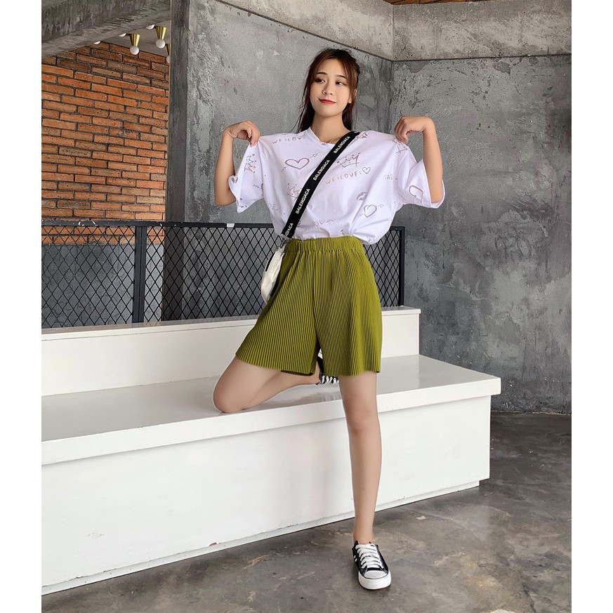 [Mã FAMAYWA giảm 10K đơn 50K] Quần Short Nữ Xếp Ly Ulzzang 💎 Quần Đùi Nữ Dập Ly Hàn Quốc QN06 | BigBuy360 - bigbuy360.vn