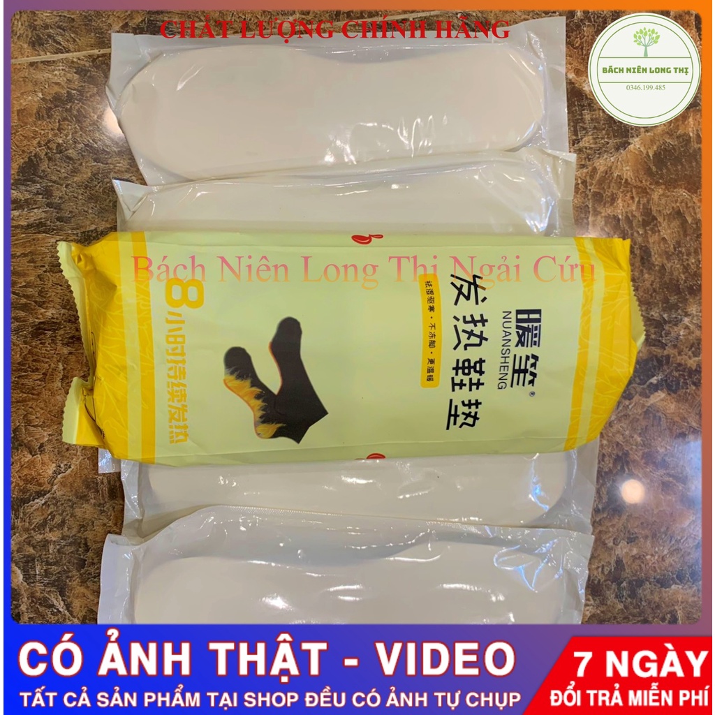 (5 đôi) Bộ 10 lót giày sinh nhiệt xua tan lạnh chân mùa đông, đau nhức xương khớp, chiết xuất thảo dược