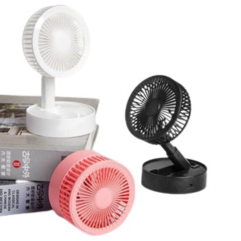 Quạt tích điện cầm tay mini để bàn gấp tròn siêu gọn 3 chế độ gió mạnh pin chạy 6-8 giờ có đèn led siêu sáng học tập D01 | BigBuy360 - bigbuy360.vn