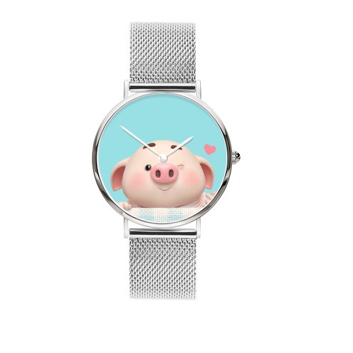 Đồng hồ tự thiết kế heo cute