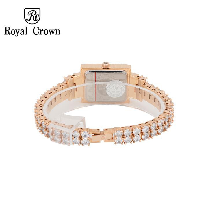 [ROYAL CROWN CHÍNH HÃNG] Đồng hồ nữ chính hãng Royal Crown Italy 3584-J-RG Leather Watch