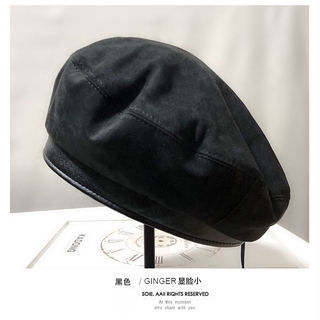 Mũ Beret Da Lộn Thời Trang Nữ Tính
