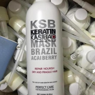 Dungtran keratin kasibao ksb brazil acai berry thủy phân phục hồi tóc hư tổn nặng 1000ml