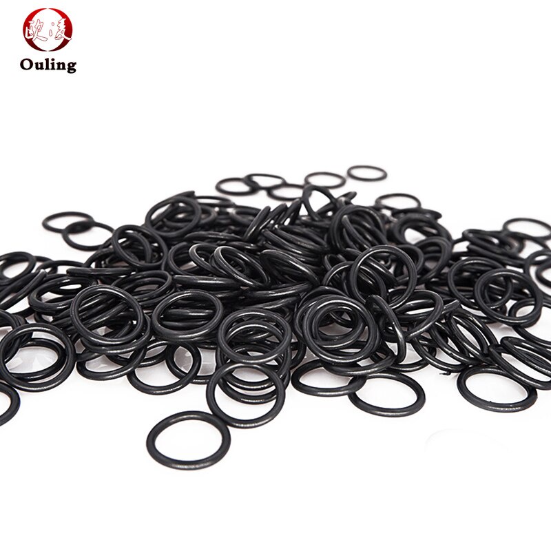 Vòng đệm NBR O Vòng đệm Độ dày CS1,2mm OD5-50mm Dầu và chống mài mòn Xe ô tô Xăng cao su Nitrile O-ring Màu đen Chịu mài mòn và chống thấm nước