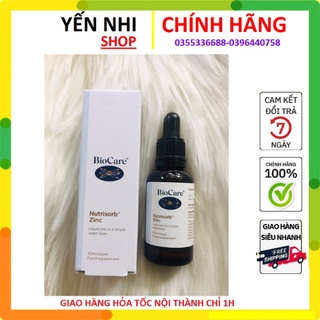 Kẽm nước, kẽm giọt biocare uk 30ml date 2024