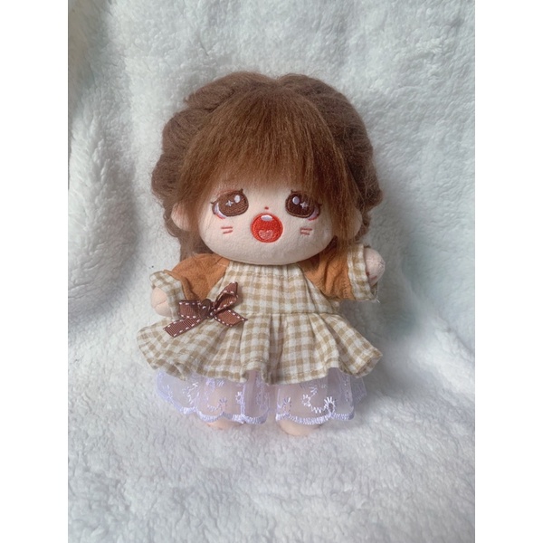 Outfit for doll 20cm.set váy cho doll. váy cherry