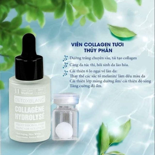 Serum collagen detox blanc