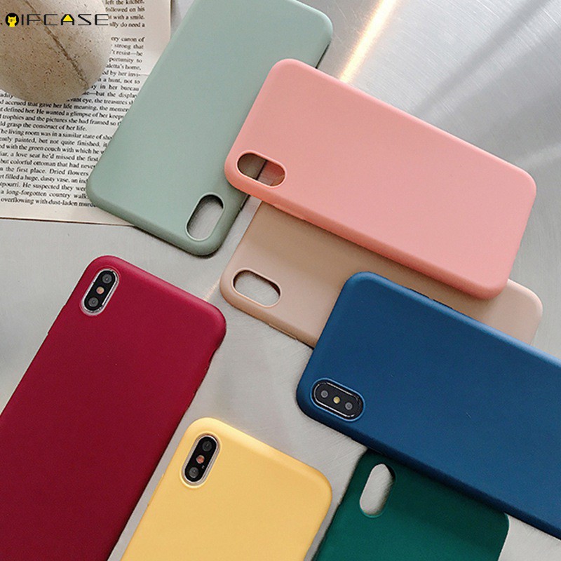 Ốp lưng điện thoại bằng TPU Silicone mềm màu ngọt ngào cho Samsung Galaxy A90 A80 A10