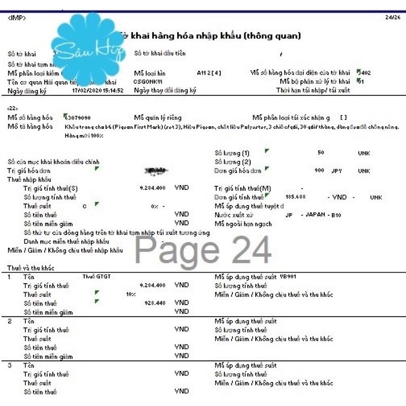 Khẩu trang gấu Pigeon cho bé