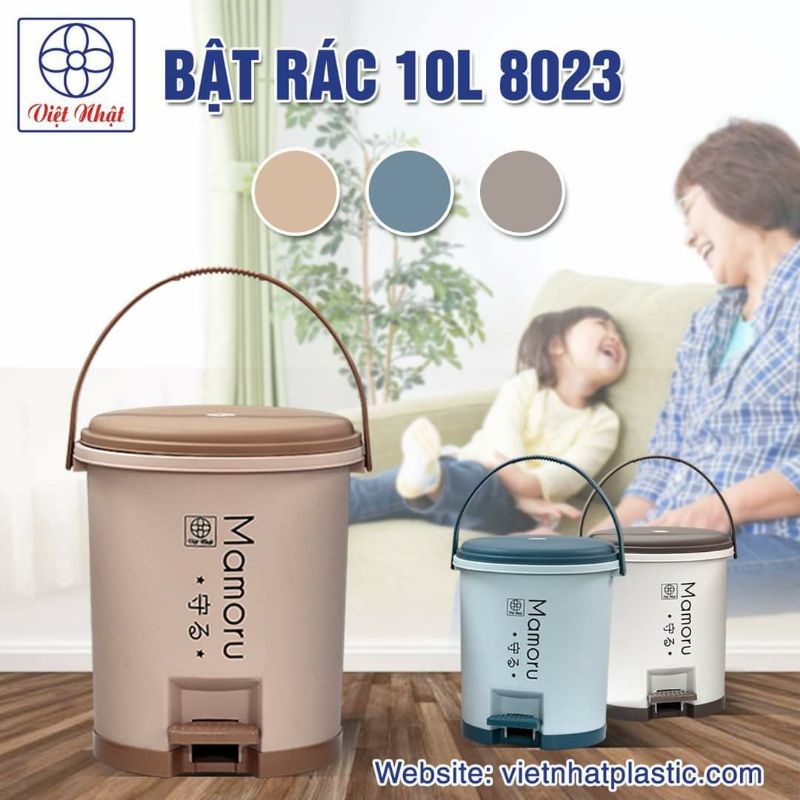 Thùng rác tròn 10 lít hiện đại, tinh tế cho gia đình