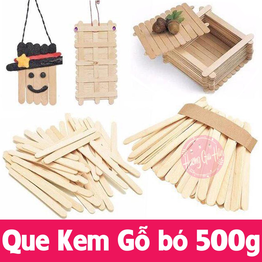 Que Kem Gỗ bó 500g (nửa cân~400 que) làm đồ handmade, đồ gi