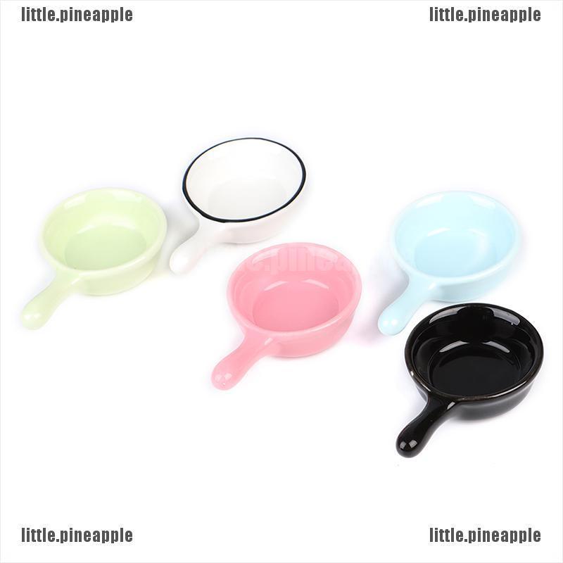 [Pine] 1Pc 1/6 Dollhouse Miniature Kitchen Cooking Ware Mini Ceramic Soup Pot 9.5*6cm