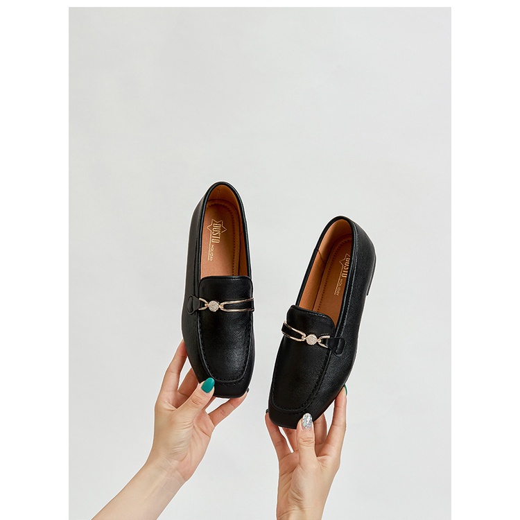 Giày bệt Dusto chính hãng, mũi tròn, da mềm không sợ đau chân