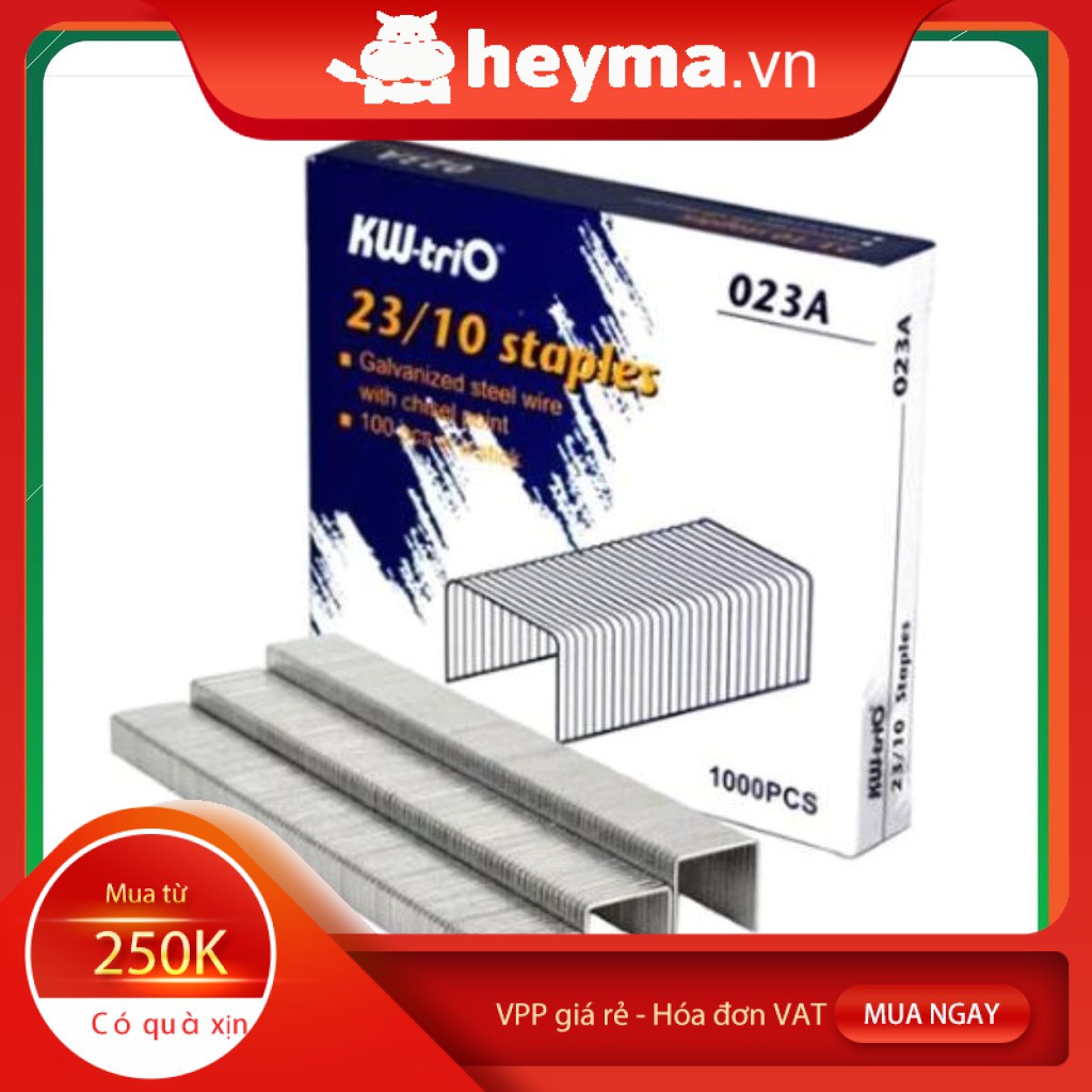 Ghim dập (đạn ghim) KWTRIO 23/10 0023A - 10 thanh/hộp ❁◕ ‿ ◕❁