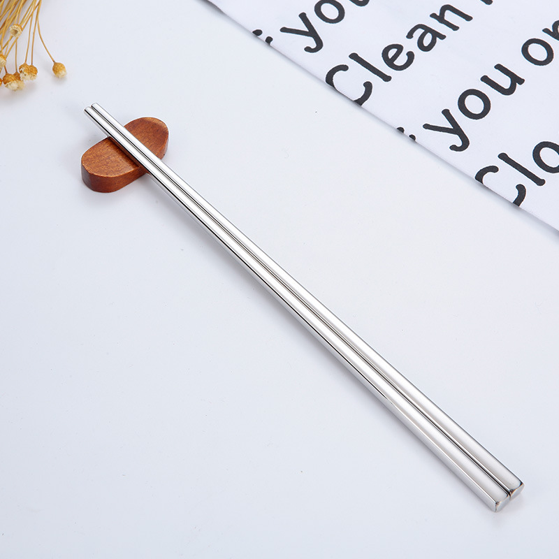 1 Đôi Đũa Chống Trượt Bằng Thép Không Gỉ