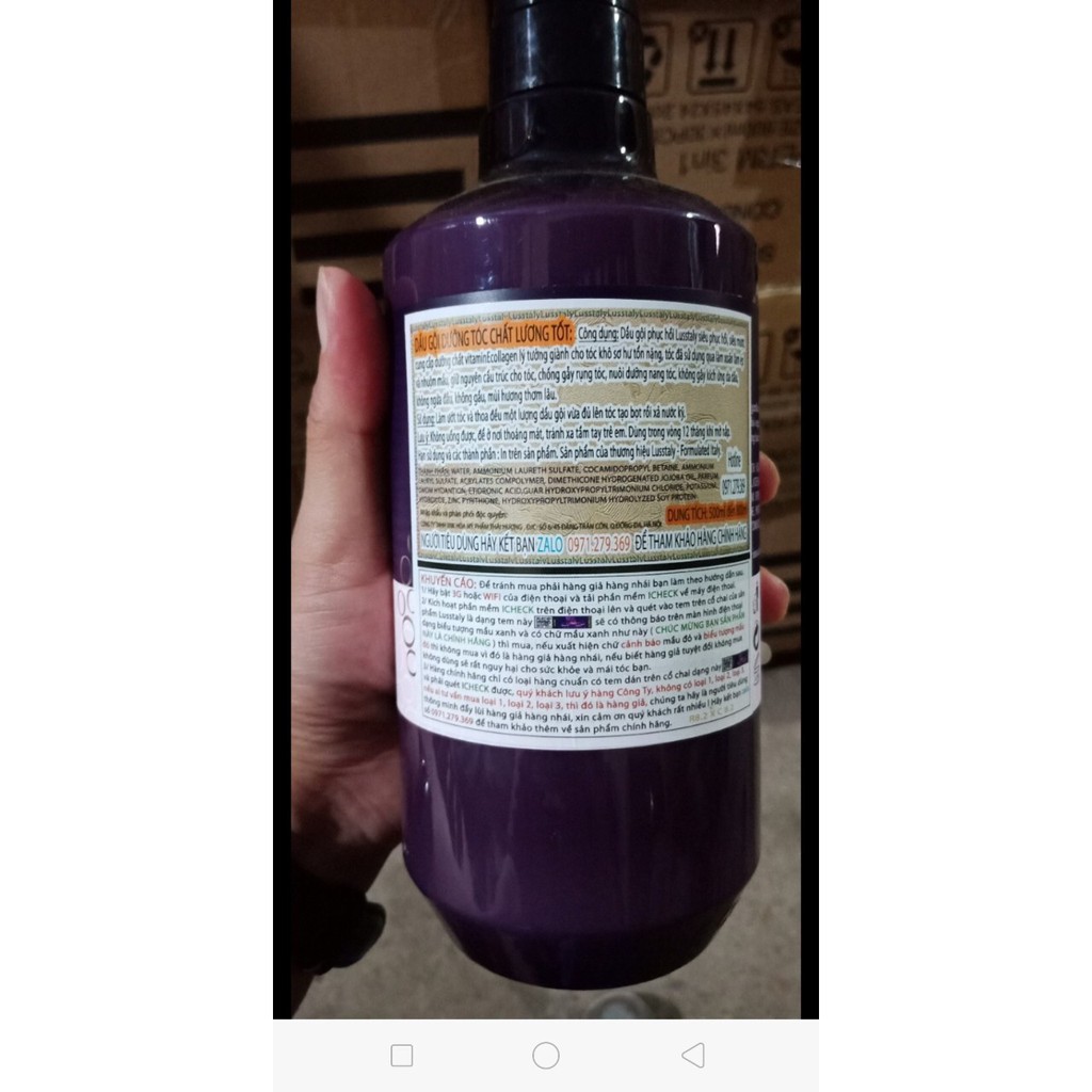 (HÀNG CHÍNH HÃNG 100%) Gội LUSSTALY COLLAGEN 500ml | BigBuy360 - bigbuy360.vn