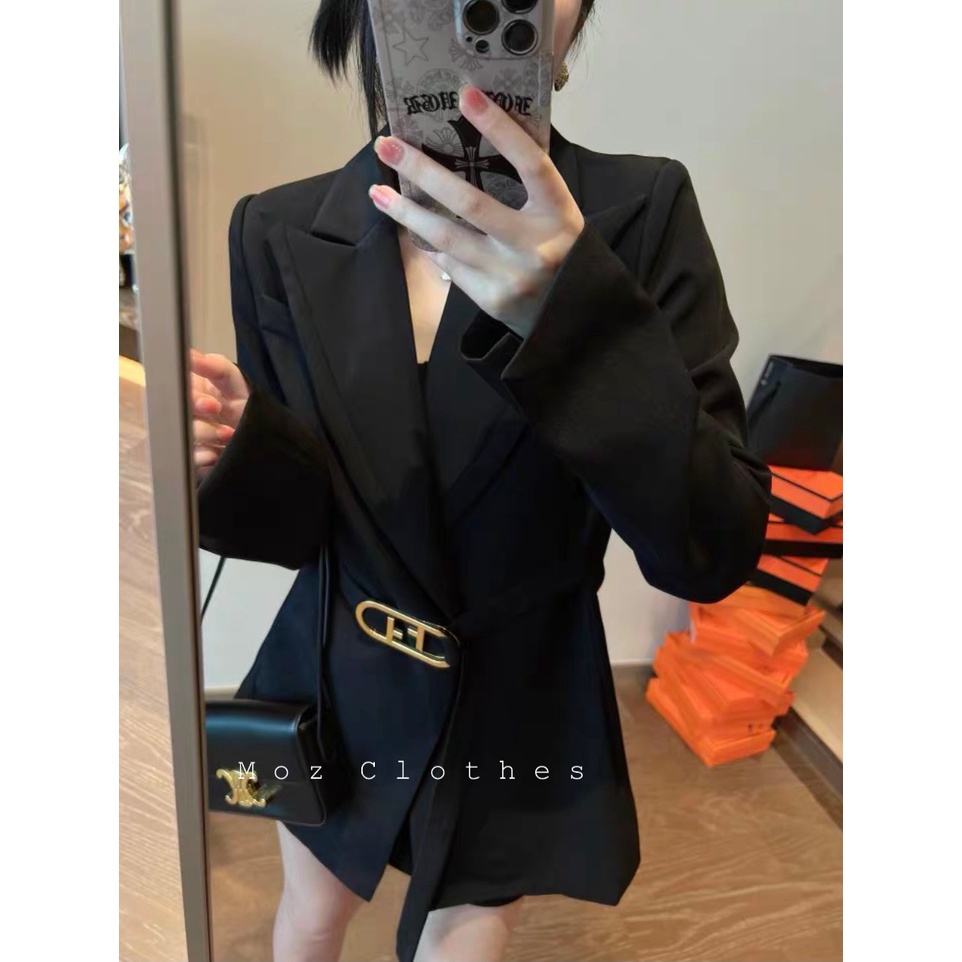 Áo khoác vest khuy cài eo siêu hot BN613