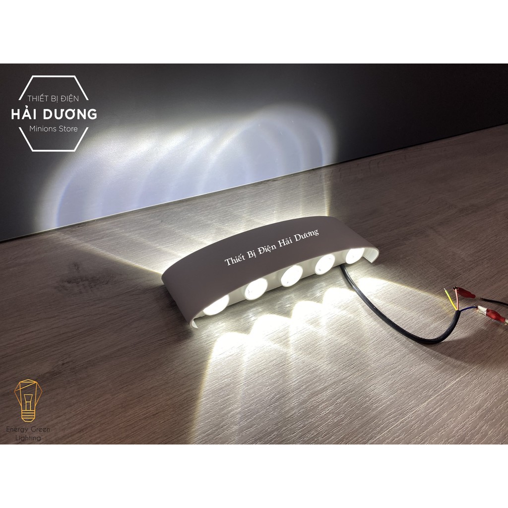 Đèn trang trí hắt tường 2 đầu TN190 - 12w ,TN193 -10W chống nước TN190 (Đen/Trắng) - Energy Green Lighting