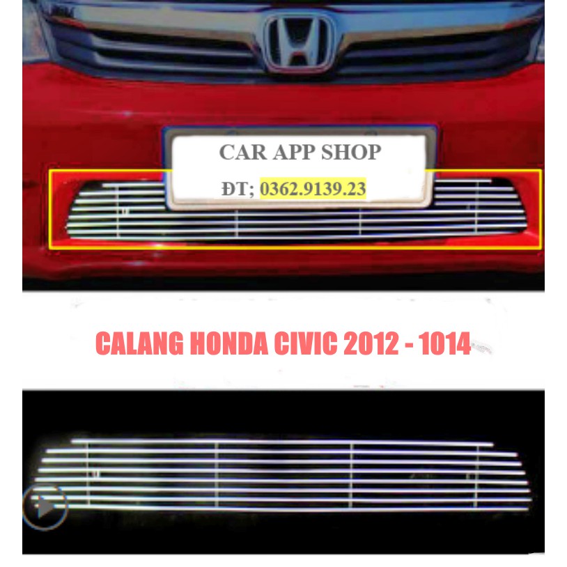 Mặt calang Honda Civic 2012 - 2014 , 2016 - 2018 , 2019 , 2021