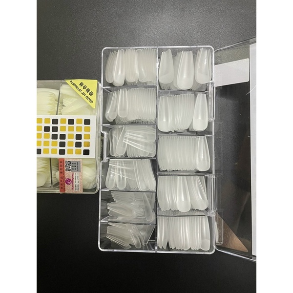 Móng úp tay HSM Nhám Sẵn 4 fom Thang- Bầu- Nhọn- Vuông