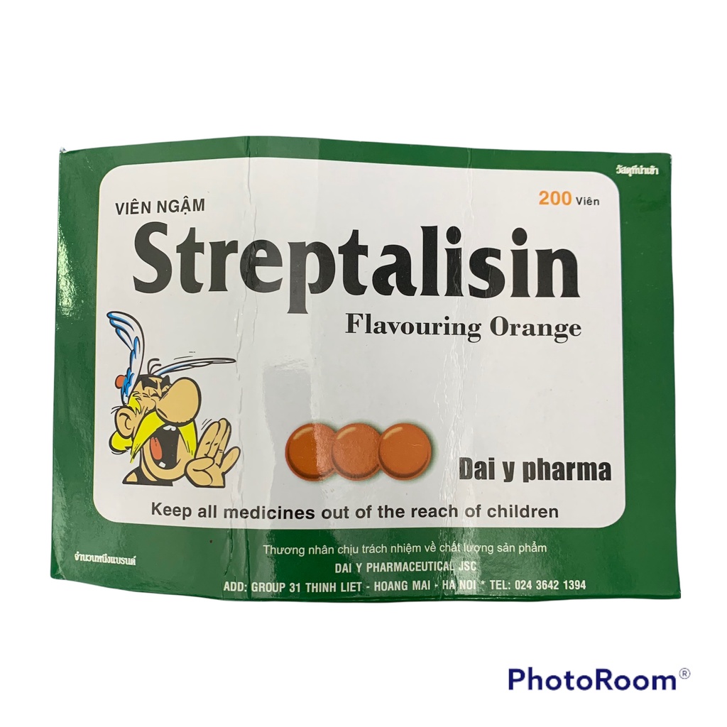 Kẹo ngậm ho STREPTALISIN - Hộp 200 viên