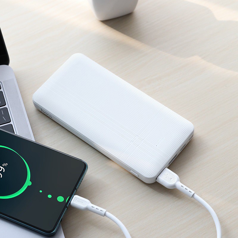 [Check Mã Code] Sạc Dự Phòng Dung Lượng 10000mAh Có Sạc Nhanh 2 USB - HoCo Chính Hãng.