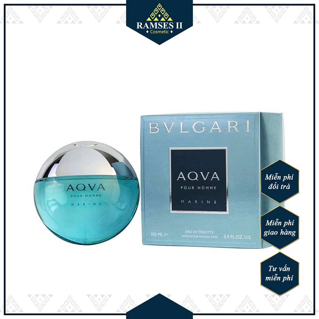 Nước hoa nam AQVA BVLGARI (Pour homme, Marine,Atlantiqve for men) 100ml | BigBuy360 - bigbuy360.vn