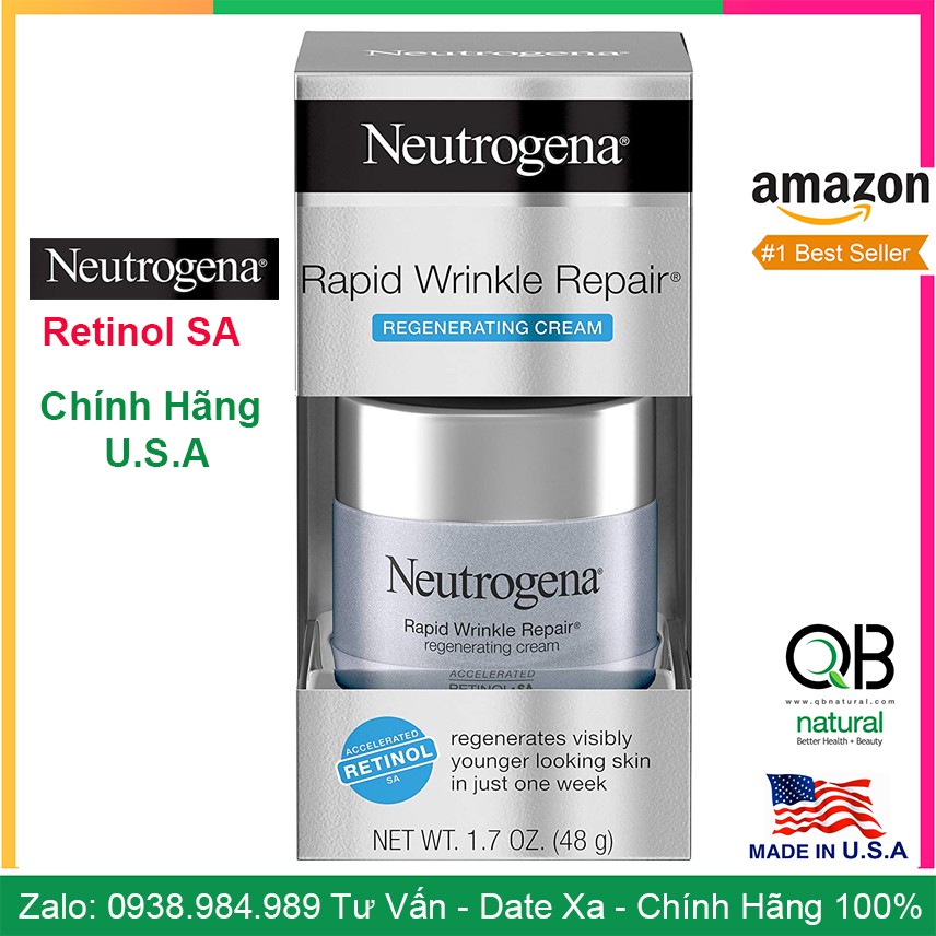 Kem dưỡng chống lão hoá Neutrogena retinol SA, 50gam