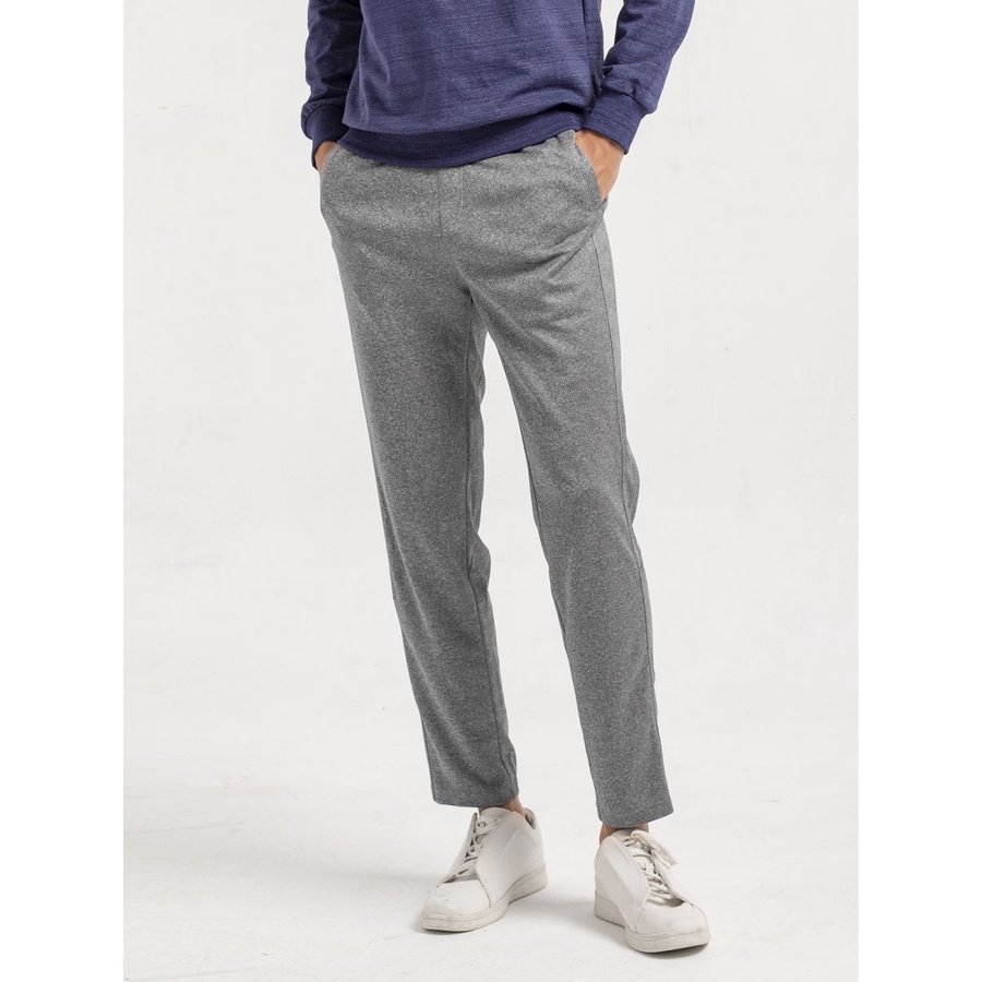 Quần nỉ thể thao, quần thu đông nam  ARISTINO ống suông, cạp chun dây rút APA006W9