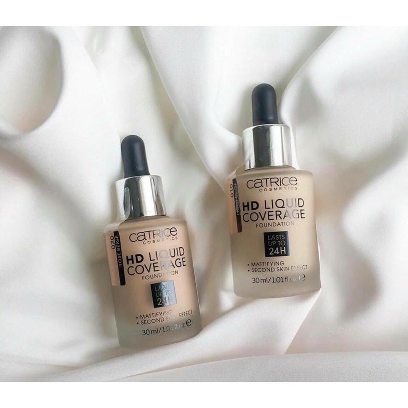 Kem nền Catrice hd liquid coverage foundation lasts up to 24h
