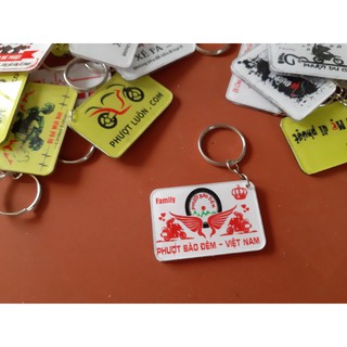 logo phượt bão đêm móc khóa