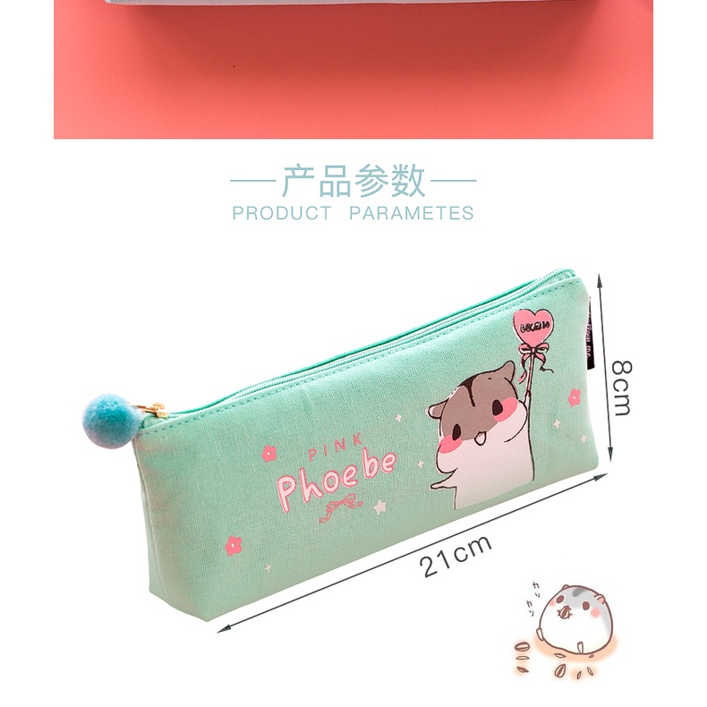 Women's Korean-Style Pencil CaseinsKorean Style Large Capacity Elementary School Boy Cute Multifunctional Stationery Box Creative Personalized Funny Cartoon Pencil Bag Japanese Girl Heart Junior High School Student Stationery Bag