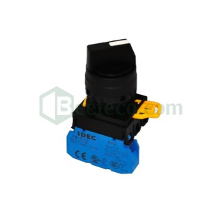 YW1S-2E : Công tắc xoay Idec ,phi 22, 2 vị trí, tự giữ