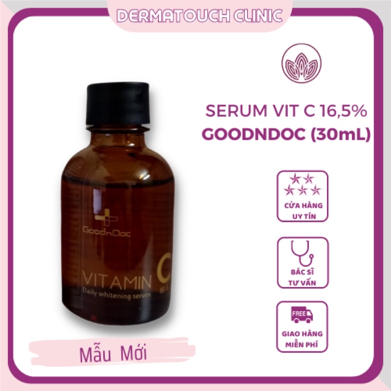 Serum Vitamin C Goodndoc dưỡng trắng da (30mL) - Dược mỹ phẩm Derma Touch