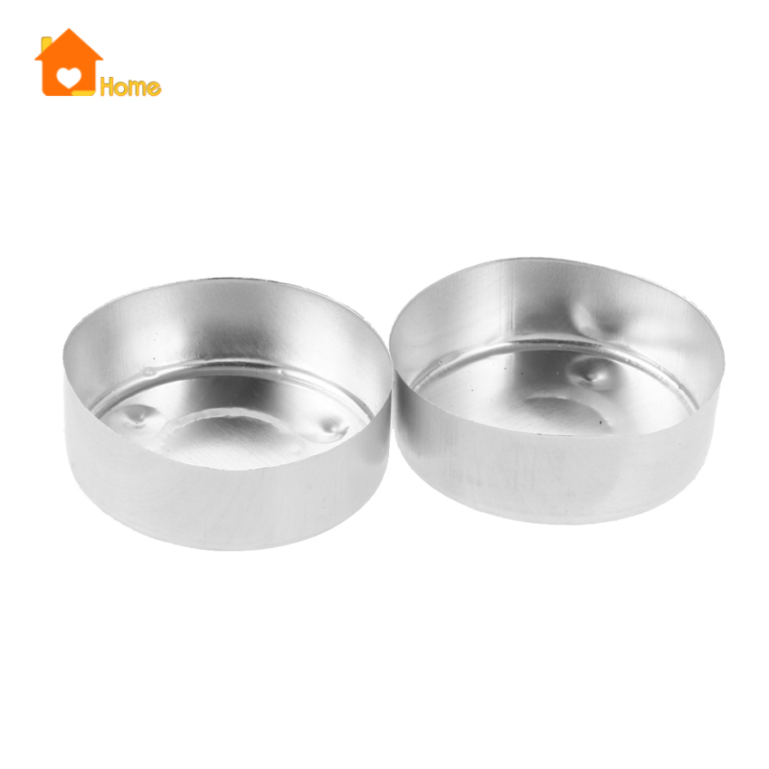 [Love_Home]200 Pieces Empty Aluminum Tealight Cups DIY Candles Containers Case