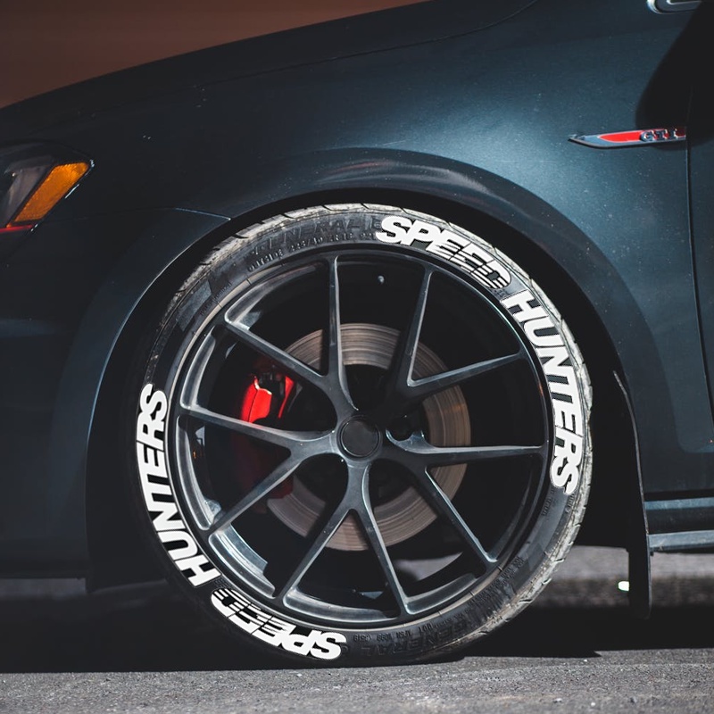 1 Bộ Sticker Dán Bánh Xe Hơi Xe Máy Hình Chữ HUNTERS Tùy Chỉnh Thời Trang Cá Tính 1