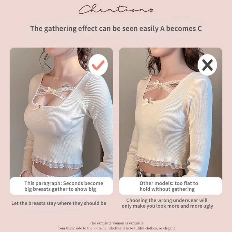 Áo Ngực Nhỏ Gọn Không Gọng Thép Xinh Xắn Kiểu Nhật Bản Cho Nữ