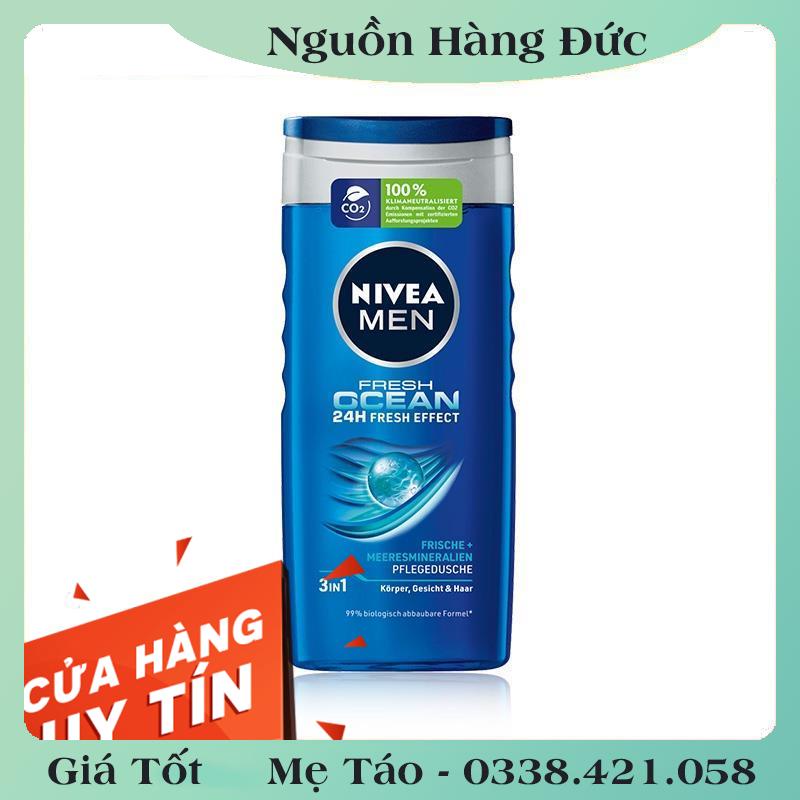 [auth] Nivea Men Đức-  Sữa Tắm, Dầu Gội Nam – Nội địa Đức [Hot]