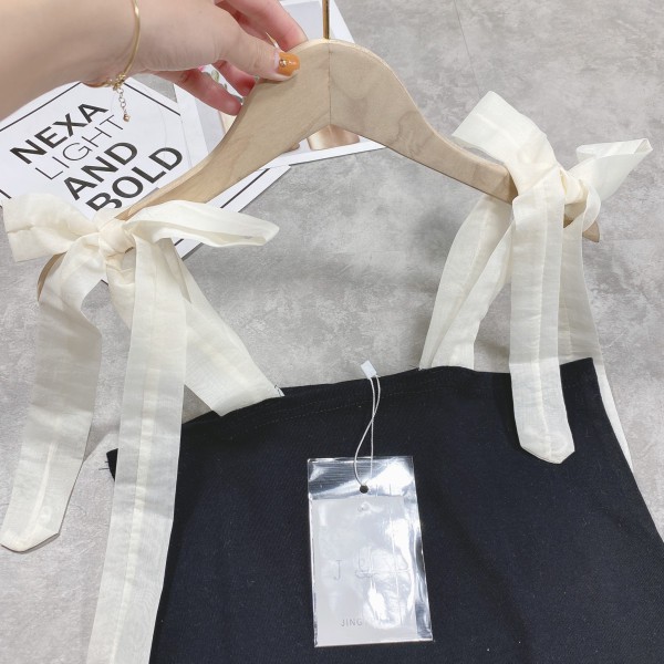 [Mã FAMAYWA giảm 10K đơn 50K] ÁO 2 DÂY THẮT NƠ TRẮNG, ÁO QUÂY NGỰC BUỘC VAI NƠ REN KIỂU. | BigBuy360 - bigbuy360.vn