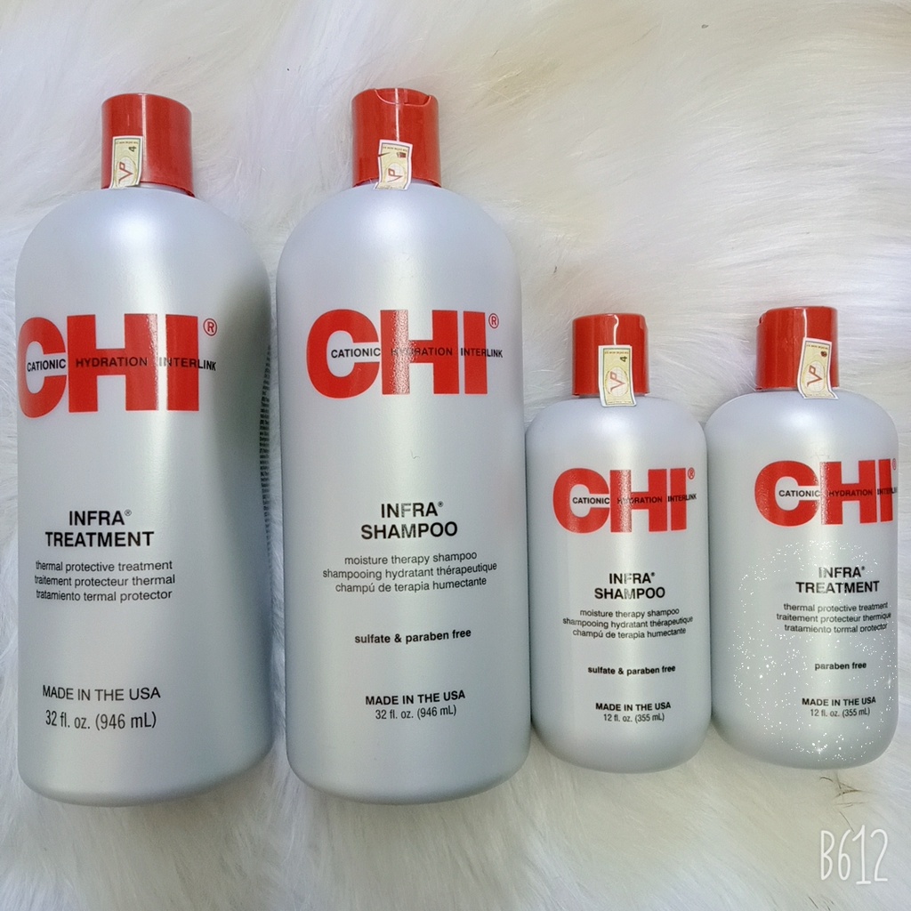 ( Hàng Chính Hãng) Combo Dầu Gội Xả Dưỡng Tóc Dành Cho Tóc Khô Và Hư Tổn CHI INFRA