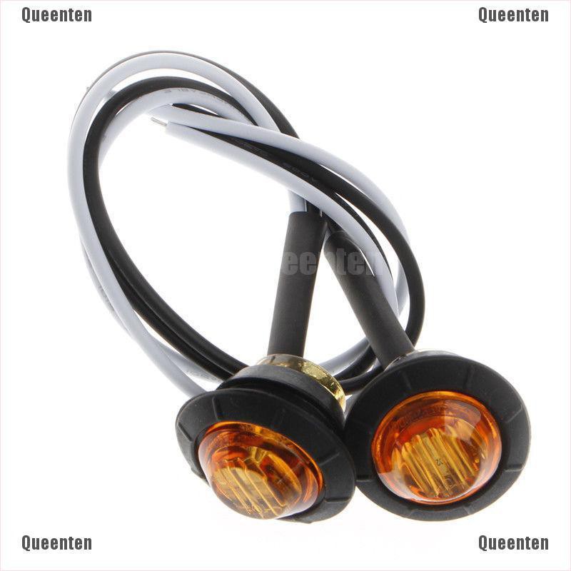 Đèn LED báo bên hông tròn nhỏ 3/4&quot; 12V tiện dụng cho xe tải