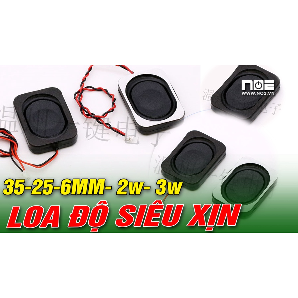 LOA ĐỘ N4, LOA ĐỘ LAPTOP- chiều dài 35mm chiều rộng 26mm độ dày 6mm- 8 ôm- 2w và 4 ôm 3w- GIÁ 1 C