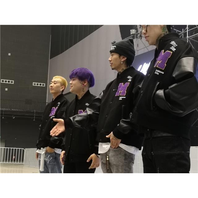 Áo Khoác Bóng Chày Dáng Rộng Thêu Chữ Phong Cách Hip-Hop Cá Tính Cho Nam