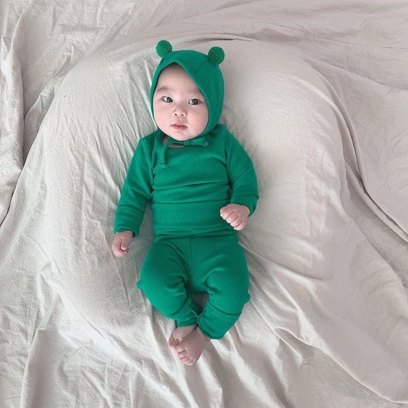 Bộ dài trơn Wonwon bộ rời bộ Winwin Peekaboo chất dày